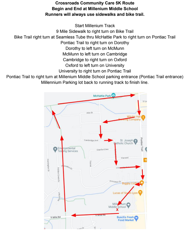 crossroads run map